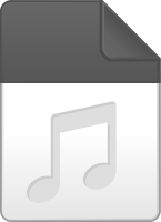 Light gray audio file icon vector data for free