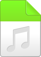 Light green audio file icon vector data for free