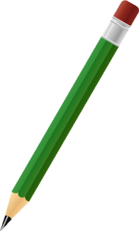 BLACK PENCIL DARK GREEN vector icon