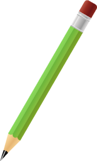 BLACK PENCIL GREEN vector icon