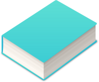 BOOK2 ICON TURQUOISE BLUE VECTOR DATA