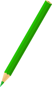 COLOR PENCIL GREEN vector icon