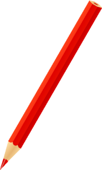 COLOR PENCIL RED vector icon