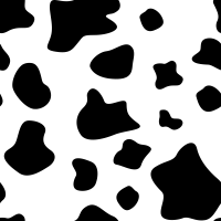 Seamless white and black cow texture pattern