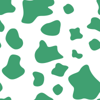Seamless white and green cow texture pattern