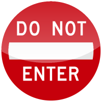 DO NOT ENTER Sign