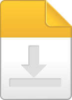 Yellow download file icon vector data for free