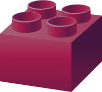 Purple LEGO BRICK vector data for free.