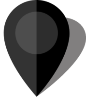 Simple location map pin icon10 black free vector data
