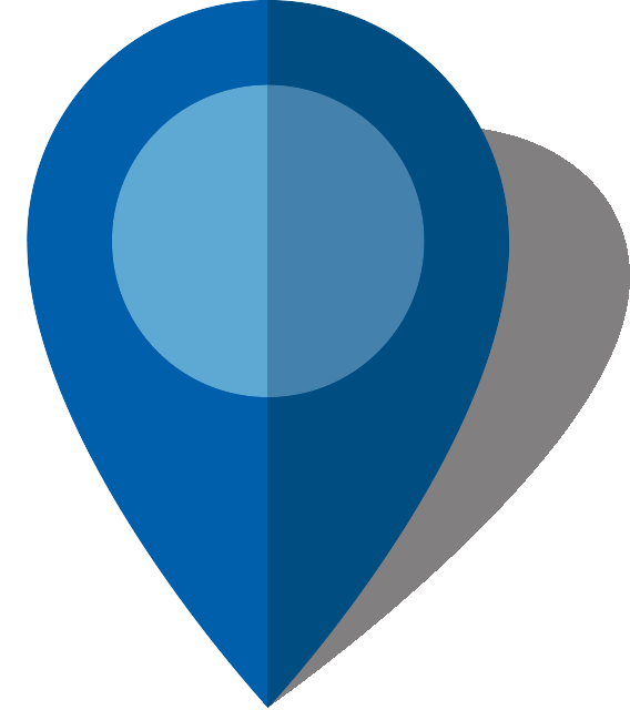 Simple location map pin icon10 blue free vector data