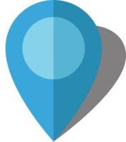Simple location map pin icon10 light blue free vector data