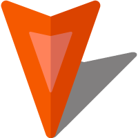 Simple location map pin icon4 orange free vector data