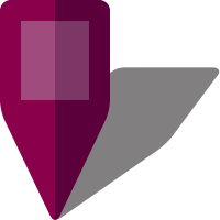 Simple location map pin icon5 purple free vector data