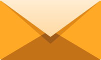 Light orange E mail icon free vector data.