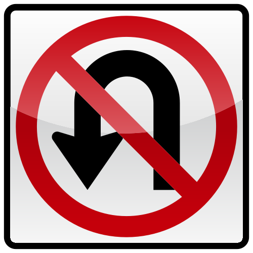 REVERSE TURN Sign | SVG(VECTOR):Public Domain | ICON PARK | Share the design. Download free.