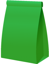 PAPER BAG GREEN2 vector icon