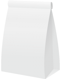 PAPER BAG WHITE2 vector icon