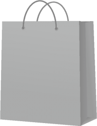 PAPER BAG GRAY vector icon
