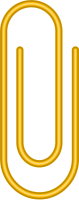 Yellow Paper Clip Vector Data for Free