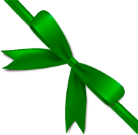 Dark Green Bow Ribbon Icon2 Vector Data
