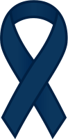 Dark Blue Ribbon Sticker Icon.vector data