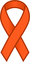 Orange Ribbon Sticker Icon.vector data