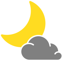 simple weather icons cloudy night