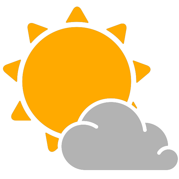 simple weather icons partly cloudy | SVG(VECTOR):Public Domain | ICON