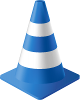 Blue Traffic Cone vector data for free