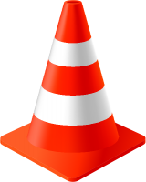 Red Traffic Cone vector data for free