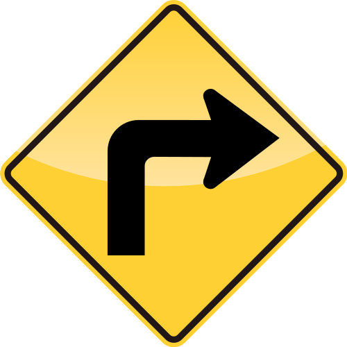 TURN RIGHT Sign | SVG(VECTOR):Public Domain | ICON PARK | Share the