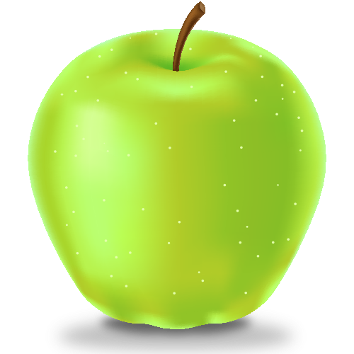 緑のリンゴのアイコン(果物)