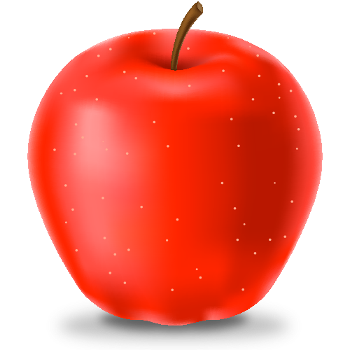 赤いリンゴのアイコン(果物)