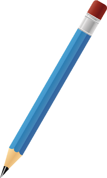 BLACK PENCIL BLUE vector icon