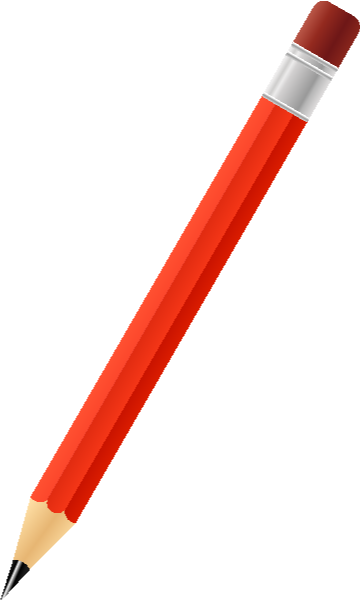 BLACK PENCIL RED vector icon