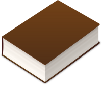 BOOK2 ICON DARK BROWN VECTOR DATA