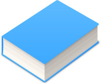 BOOK2 ICON LIGHT BLUE VECTOR DATA