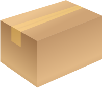 Carton box brown closed free vector data