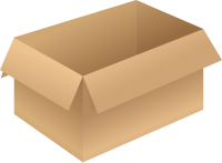 Carton box brown opened free vector data