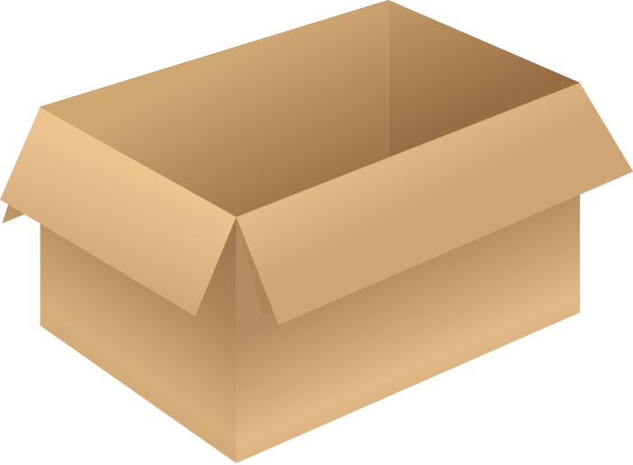 Carton box brown opened free vector data