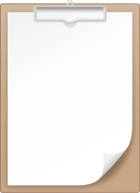 BROWN CLIPBOARD vector icon