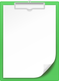 GREEN CLIPBOARD vector icon