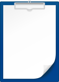 NAVY BLUE CLIPBOARD vector icon