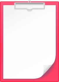 PINK CLIPBOARD vector icon