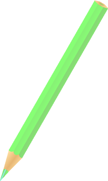COLOR PENCIL LIGHT GREEN vector icon