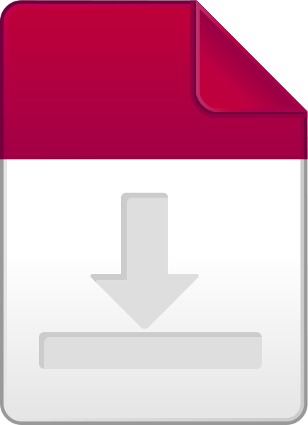 Purple download file icon vector data for free