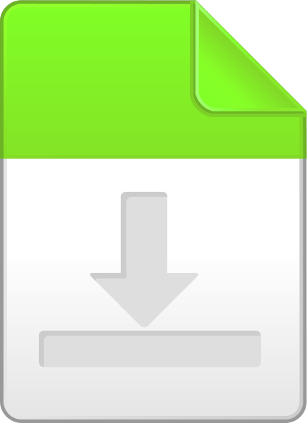 Light green download file icon vector data for free