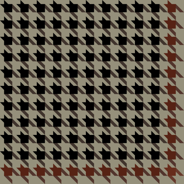 Black and brown Houndstooth check vector data.