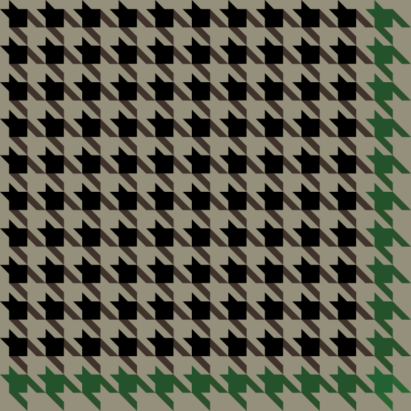 Black and green Houndstooth check pattern vector data.