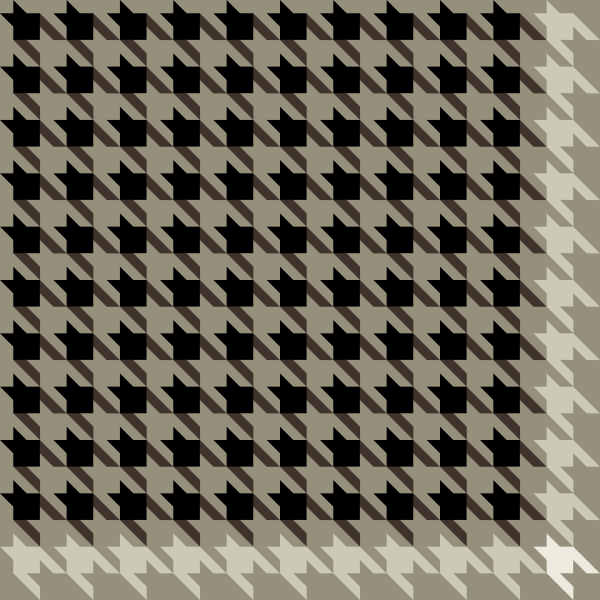 Black and white Houndstooth check pattern vector data.
